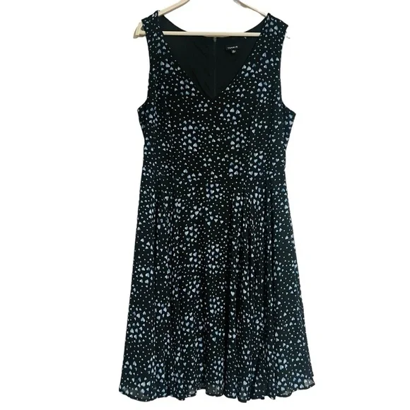Torrid dress heart print size 14 ditsy romantic casual plus spring summer - Picture 4 of 12